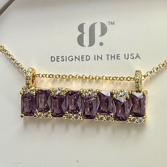 Bomb Party Necklace - " Gorgeous Headlines" Amethyst - Picture 2 of 3